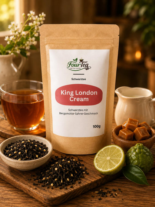 King London Cream - Schwarztee mit Bergamotte-Sahne-Geschmack 100g