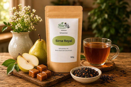 Birne Royal - Schwarztee mit Birnen-Karamell Geschmack 100g