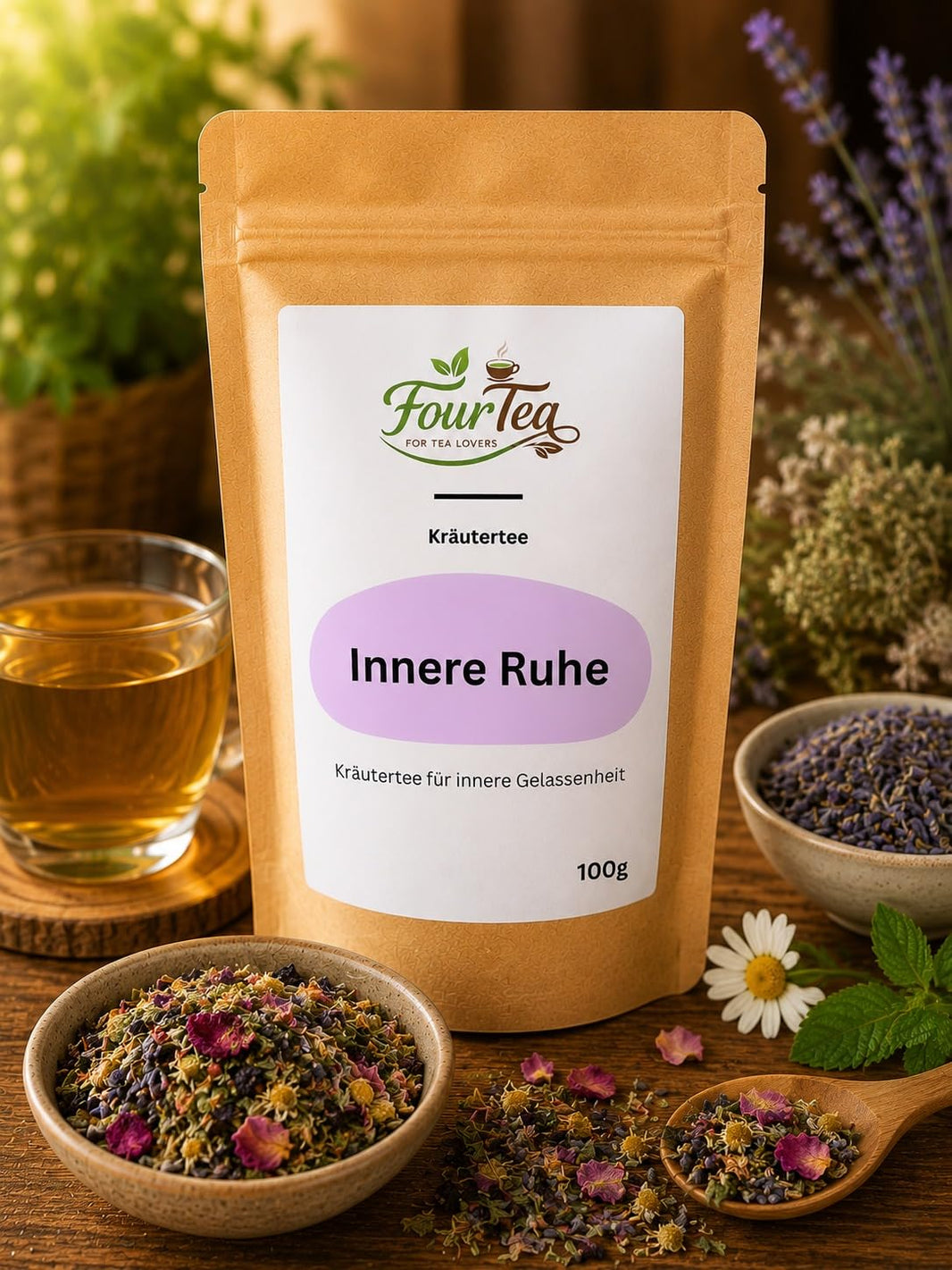 image Innere Ruhe - Kräutertee mit Pfefferminz & Kamille 100g