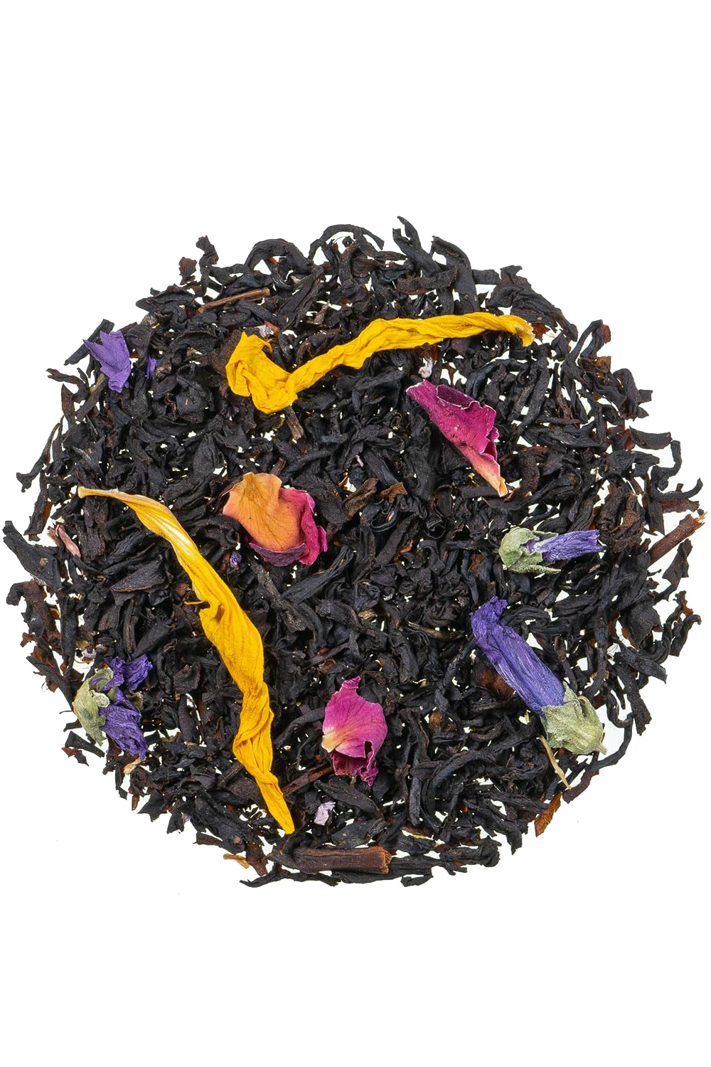 Aloha Garten - Schwarztee mit Kräutern und Fruchtstücken 100g