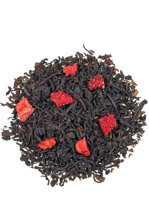 Erdbeerwolke - Schwarztee mit Erdbeerstücken 100g