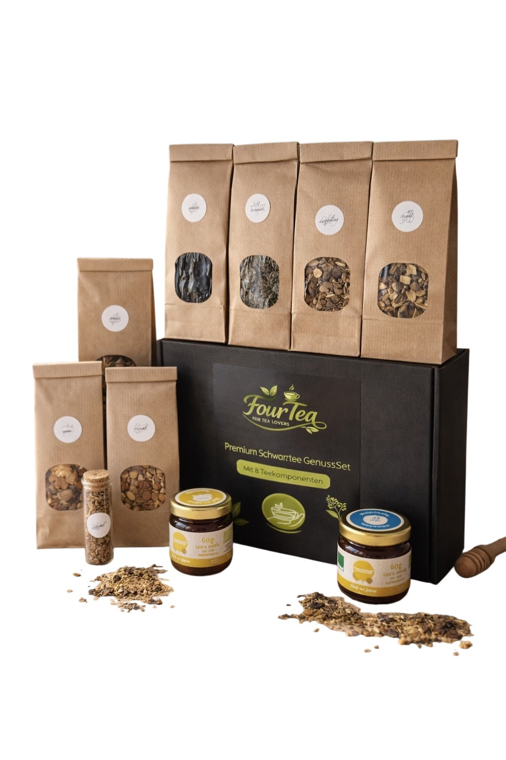 image Schwarztee Set inkl. Honig  – Premium DIY Box